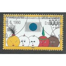 GER 1990 100pf+50 ' YOUTH PHILATELIC EXHIBITION' (EX M/S) FINE USED (EBID52-320)