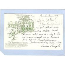 New Jersey Perth Amboy The Westminster Rebuilt 1809 Private Mailing Card S~1477