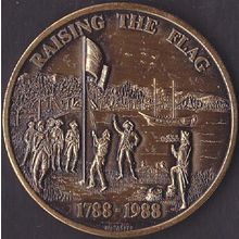 1988 Australia Medallion Raising the Flag