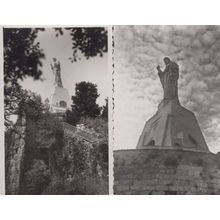 San Sebastian Jesus Statue Holy Heart 2 x Real Photo Postcard s