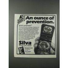 1986 Silva Landmark Compass Ad - An Ounce of Prevention