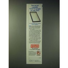 1989 Velux Skylights Ad - You can get a genuine Velux skylight for only $143