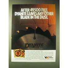 1989 Vermont American Dyanite Saw Blade Ad - After 49,500 feet