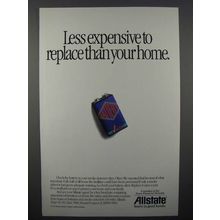 1992 Allstate Insurance Ad - Less Expensive to Replace