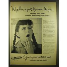 1945 Ipana Toothpaste Ad - Why Mom, a great big woman like you
