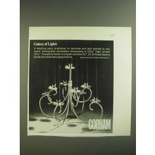1974 Gorham Silverplanted Candelabra Centerpiece Ad - Galaxy of Lights