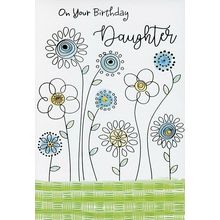 On Your Birthday Daughter - Birthday Greeting Card - 01467