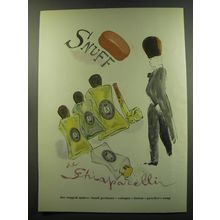 1949 Schiaparelli Snuff Advertisement - Perfume - Cologne - Lotion - powder - So