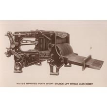 W.B.White & Sons Improved Forty Shaft Double Lift Single Jack Dobby Postcard
