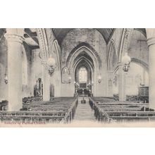 Purton Church Interior Somerset Old Postcard