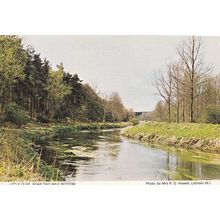 River Reflections at Little Ouse Two Mile Bottom Norfolk Postcard