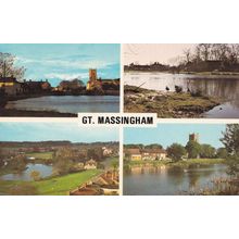 Gt Great Massingham 1970s Norfolk Postcard