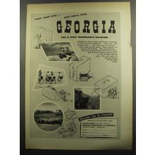 1953 Georgia Tourism Ad - Take your pick.. and you'll pick Georgia