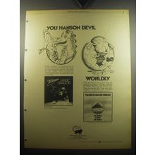 1974 Hanson Magic Dragon and PFM The World Became The World Albums Ad