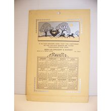 1937 SERV-US GROCERY & MARKET CALENDAR SANDY BLVD PORTLAND, OR