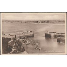 The Harbour, Newquay, Cornwall, c.1940 - Millar & Lang Postcard
