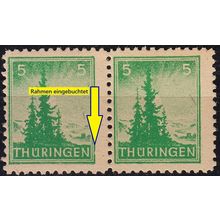 GERMANY Alliiert SBZ [Thüringen] MiNr 0094 AX VI ( **/mnh ) [01] Plattenfehler 2