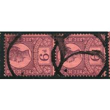 1887/1892 SG 208 - fine used (o) - pair