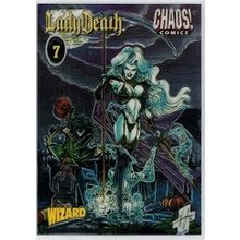 LADY DEATH ' Chrome Promo ' card WIZARD (1996)