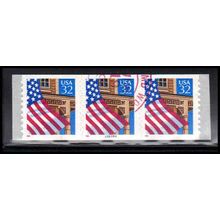 Used 2915A 32c U.S. Flag Over Porch Very Fine PNC 66666A/3 10x10 P/UL PA3604