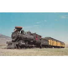 Virginia & Truckee Train Nevada Locomotive 70s Postcard