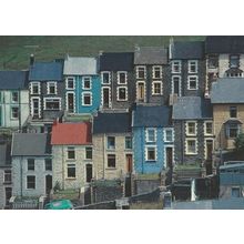 Blaengwynfi Terraced House On Hill Wales Award Rare Postcard