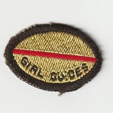 Girl Guide Badge - Brownie Journey Highway - 1960's - Hessian Back Used (BY285)