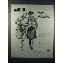 1946 Texaco Oil Ad - Wanted More Miracles