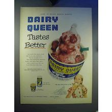 1953 Dairy Queen Strawberry Sundae Ad - Better