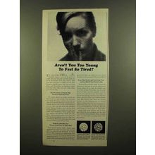 1965 Geritol Medicine Ad - Too Young To Feel So Tired