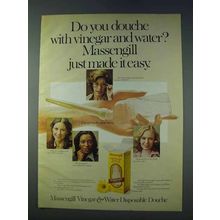 1978 Massengill Disposable Douche Ad - Vinegar Water?