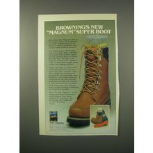 1980 Browning Magnum Boot Ad - New Super Boot