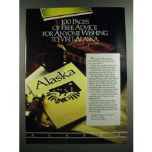 1986 Alaska Division of Tourism Ad - Wishing to Visit