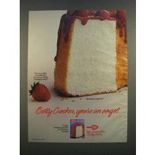 1986 Betty Crocker Angel Food Cake Mix Ad - You're An Angel