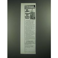 1987 Garden Way Speedy Hoe Tiller / Cultivator Ad - Suburban Gardeners