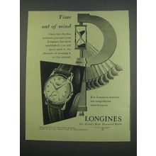 1955 Longines Watch Ad - Time out of mind