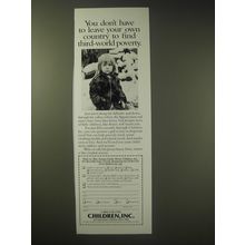 2002 Children, Inc. Ad - You don't have to leave your own country to find