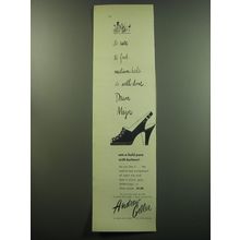1949 Andrew Geller Drum Major Shoes Ad - Rare to find medium heels so well done