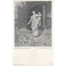 The Farmer's Daughter William Quiller Orchardson Glasgow Old Painting Postcard