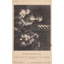 Joshua Reynolds Ugolino & His Sons Dixon Painting British Museum Old Postcard