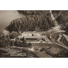 Lahnajarvi Finland Real Photo Vintage Aerial Postcard