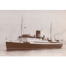 TSS King Orry IV Ship Sea Trials Isle Of Man Real Photo Postcard