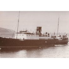 TSS Fenella II Ship Douglas Harbour Isle Of Map RPC Postcard