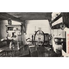 Aberconwy Conway Old Medieval Sewing Wheel Welsh Postcard