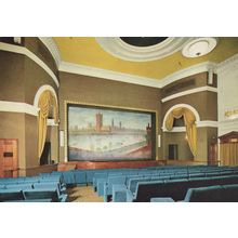 Westminster Theatre WW2 Painting Seating Area London Postcard