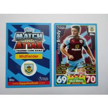 68. Robbie Brady - Burnley - Match Attax 2017/18 Football Card EF1