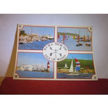 multiview, ISLE OF WIGHT used postcard by J Arthur Dixon 1983 pm =