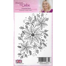 Stamps By Chloe Poinsettia Panel Stamp. Stamping Cardmaking Scrapbooking Crafts