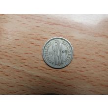 Southern Rhodesia 1949 3d Threepence Coin