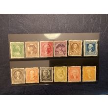 ICOLLECTZONE US 704-715 VF hinged Washington Bicentennial Set (A900)